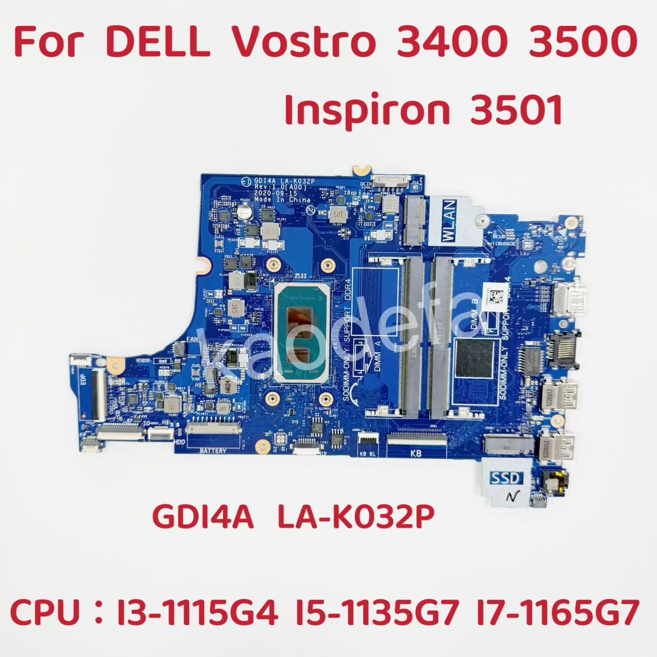 Intel Cpu Core I7 - Материнская плата GDI4A LA-K032P для ноутбука
