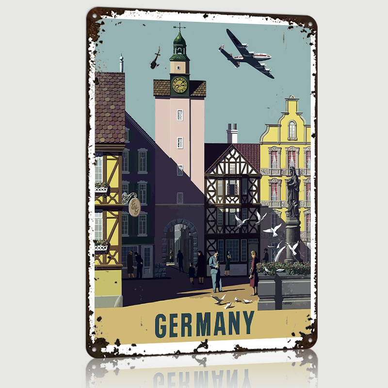 Gaming Accessories Germany - Немецкий винтажный металлический постер на заказ,