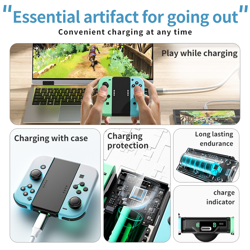 Портативная зарядная рукоятка  – обзор и цена Gaming Accessories Nintendo Switch