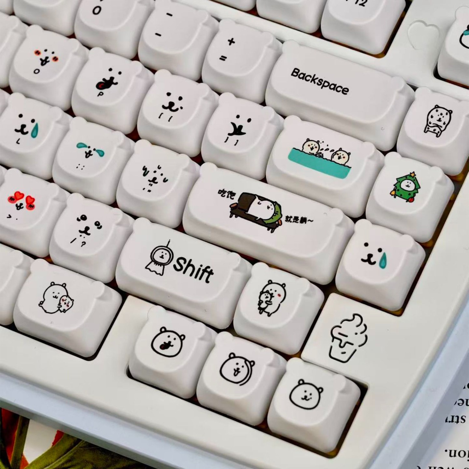 Милые мультяшные кейкапы с мед – обзор и цена Gaming Accessories In Japan