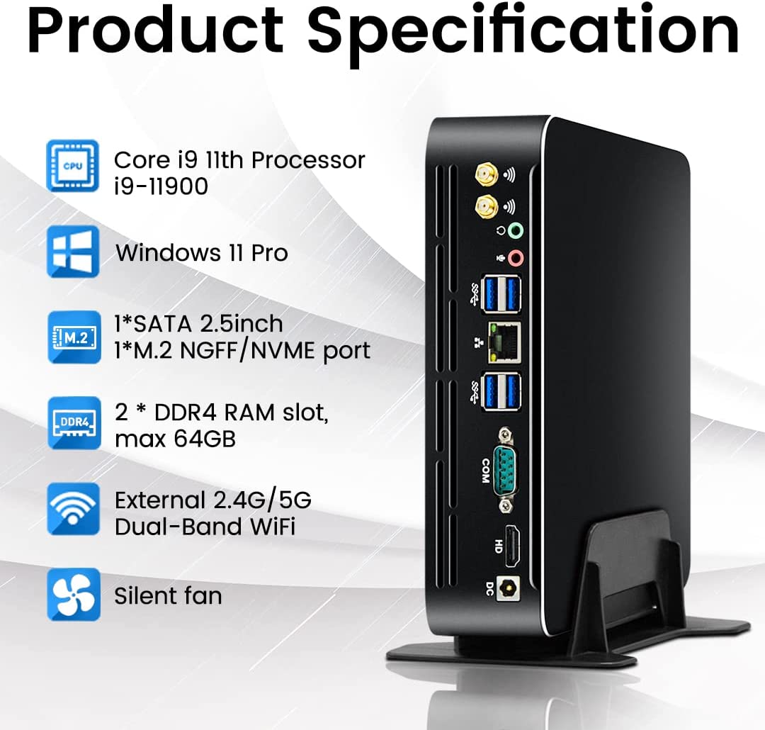Мини-ПК Partaker 11-го поколен – обзор и цена Intel Cpu Core I7
