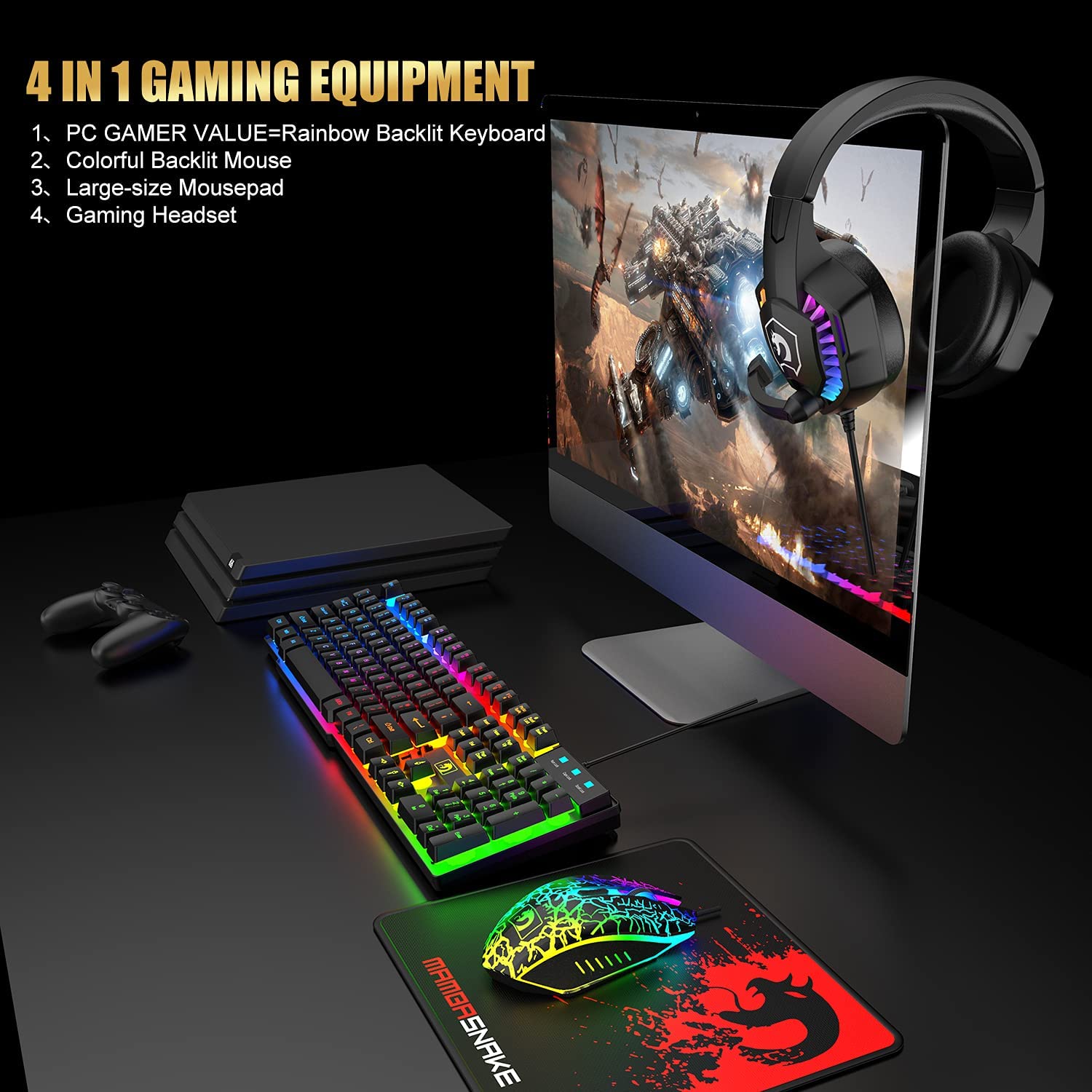 Игровой комплект MAMBASNAKE X  – обзор и цена Gaming Accessories Combo